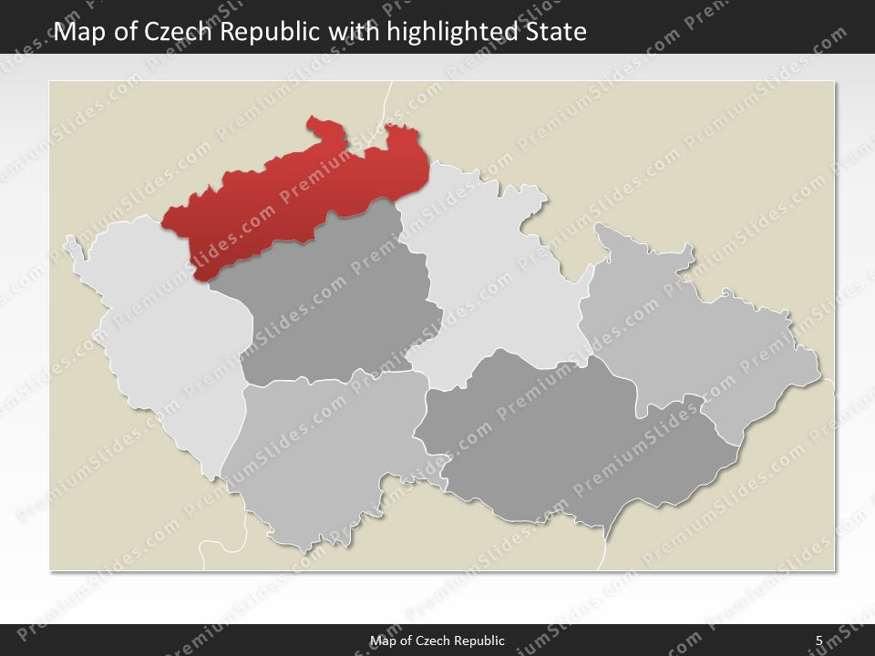 powerpoint map czech republic