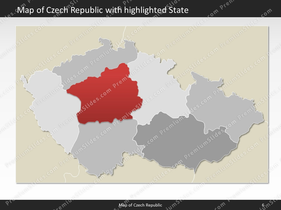 powerpoint map czech republic