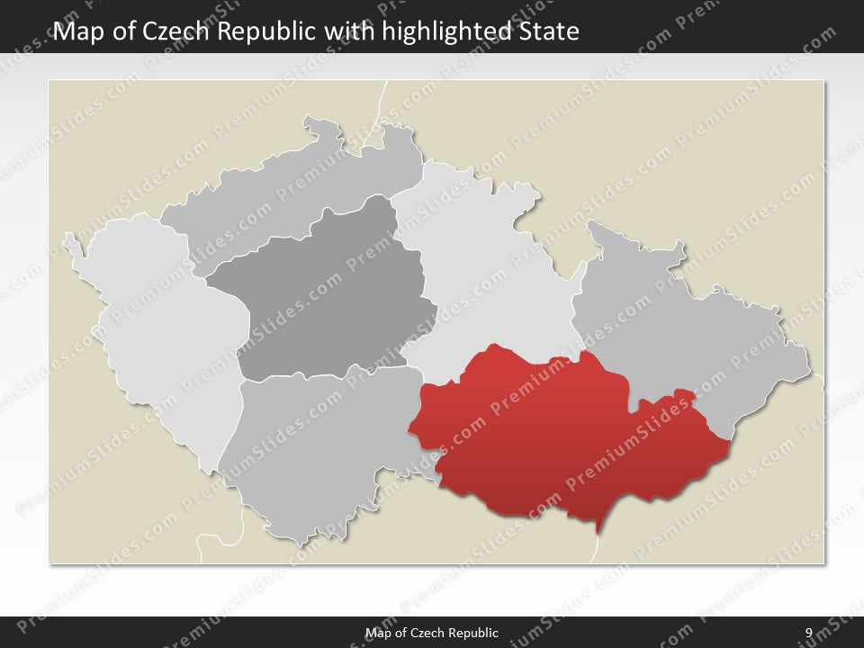 powerpoint map czech republic