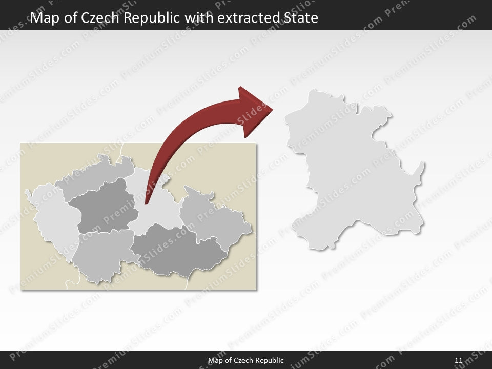 powerpoint map czech republic