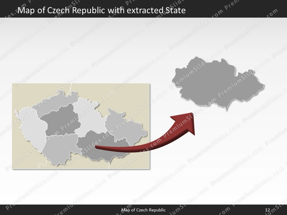 powerpoint map czech republic