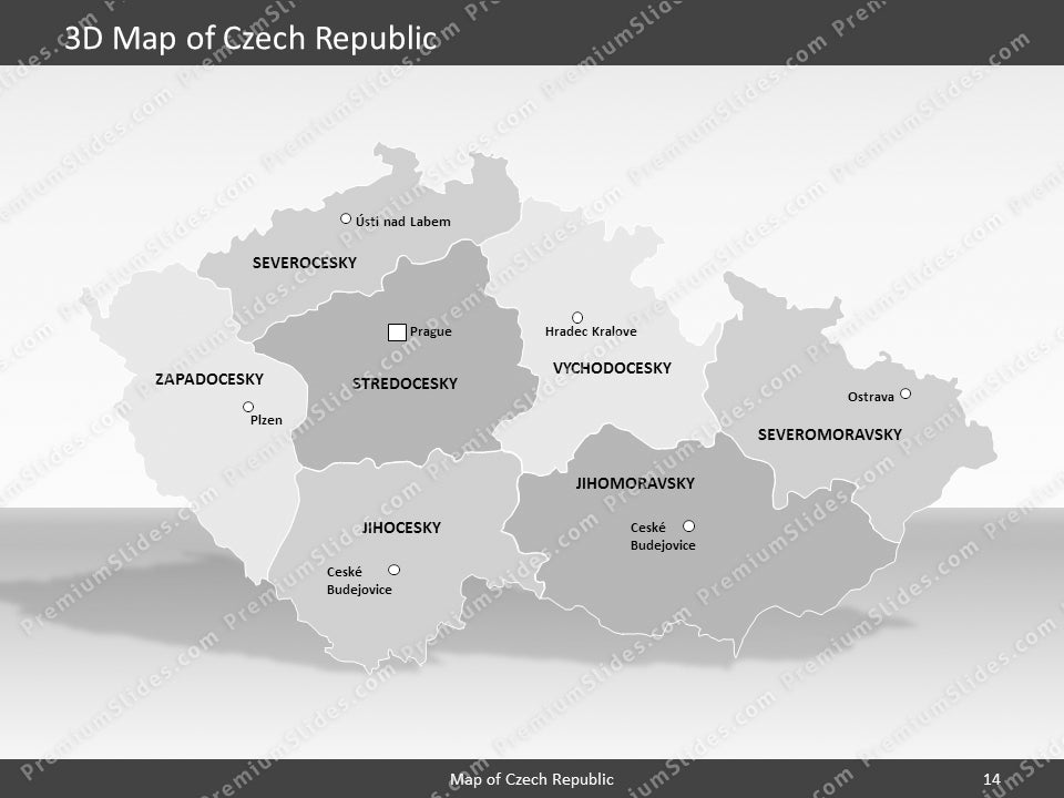powerpoint map czech republic