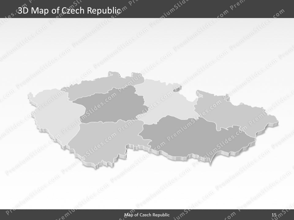 powerpoint map czech republic