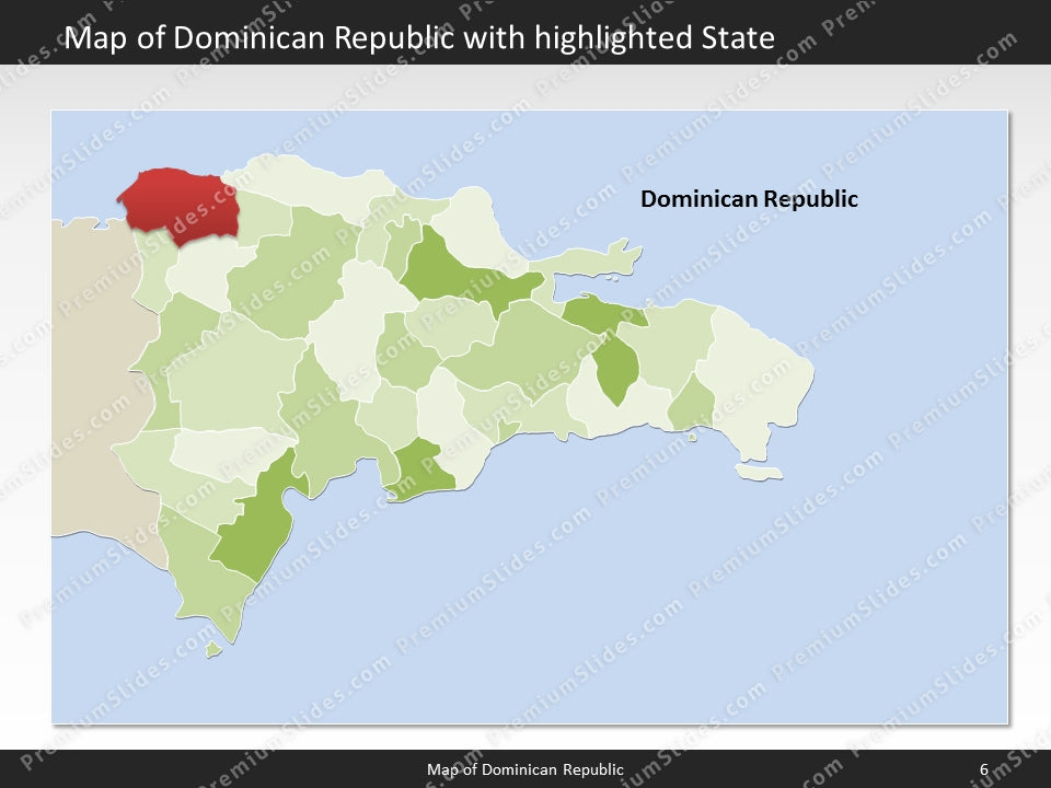 powerpoint map dominican republic