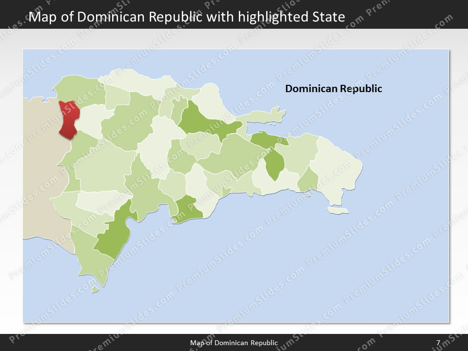 powerpoint map dominican republic