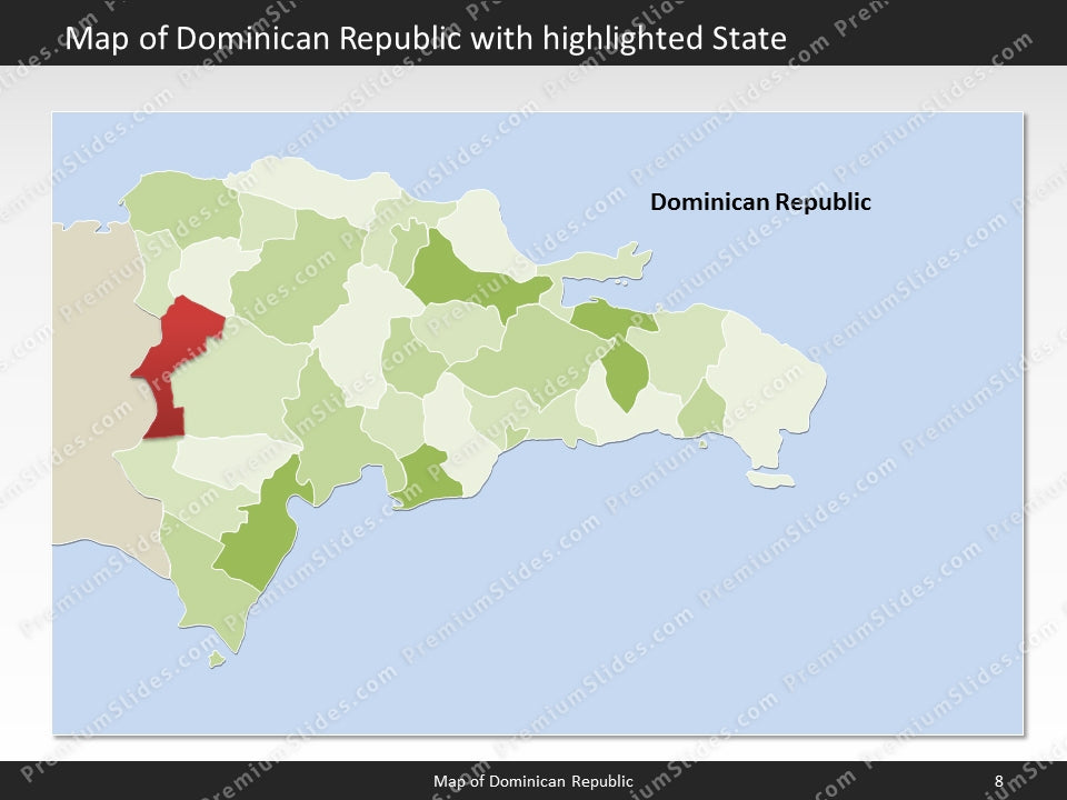 powerpoint map dominican republic