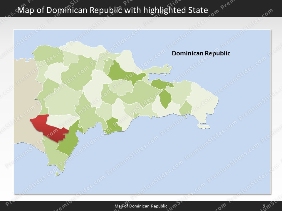 powerpoint map dominican republic