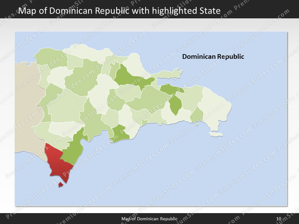 powerpoint map dominican republic