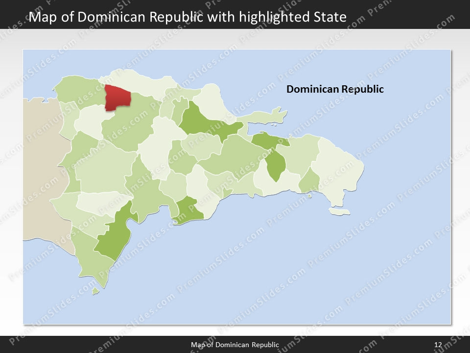 powerpoint map dominican republic