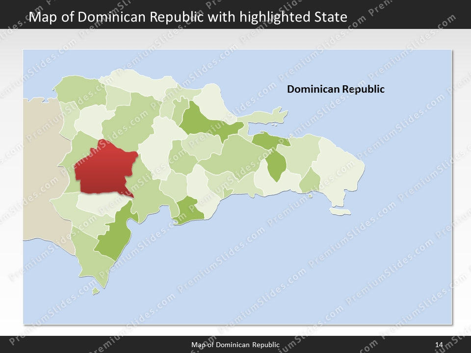 powerpoint map dominican republic