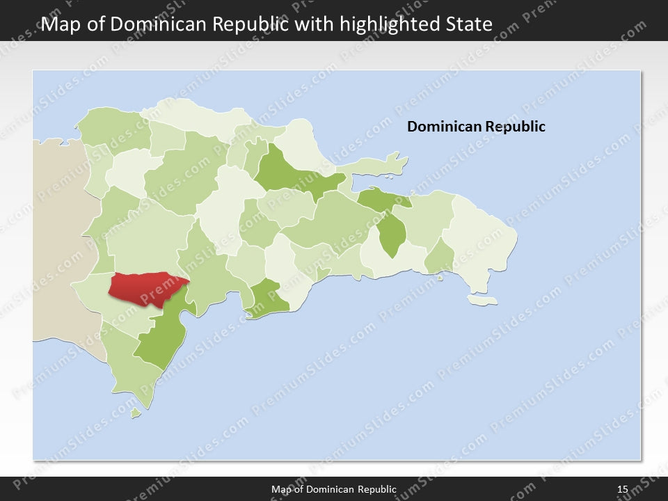 powerpoint map dominican republic