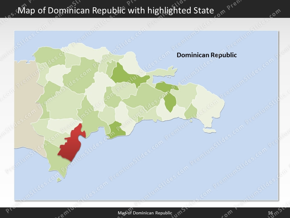 powerpoint map dominican republic