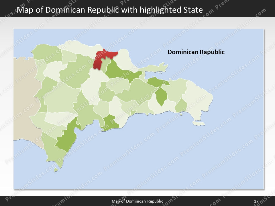powerpoint map dominican republic