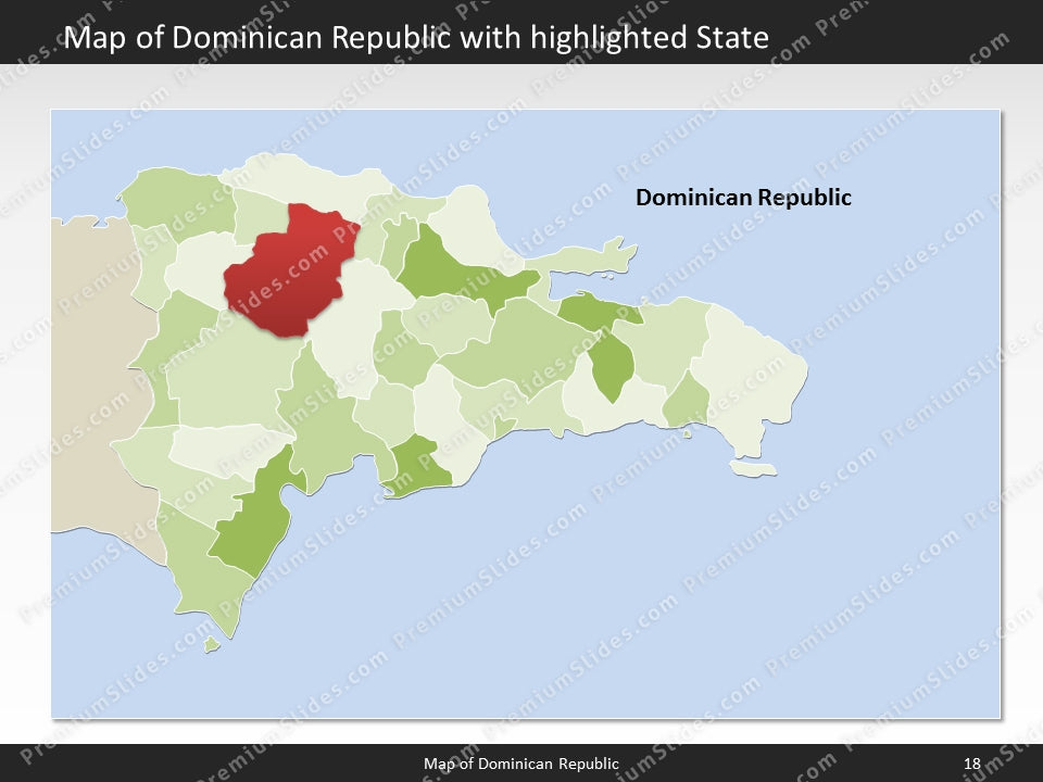 powerpoint map dominican republic