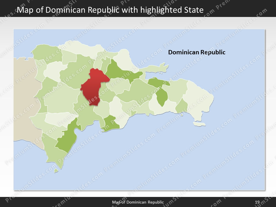 powerpoint map dominican republic