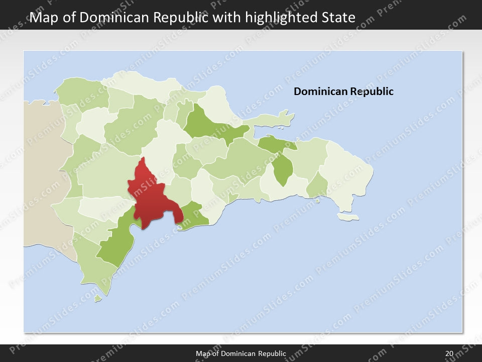 powerpoint map dominican republic