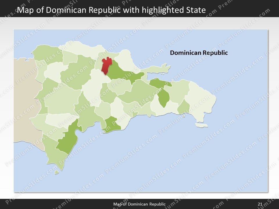powerpoint map dominican republic