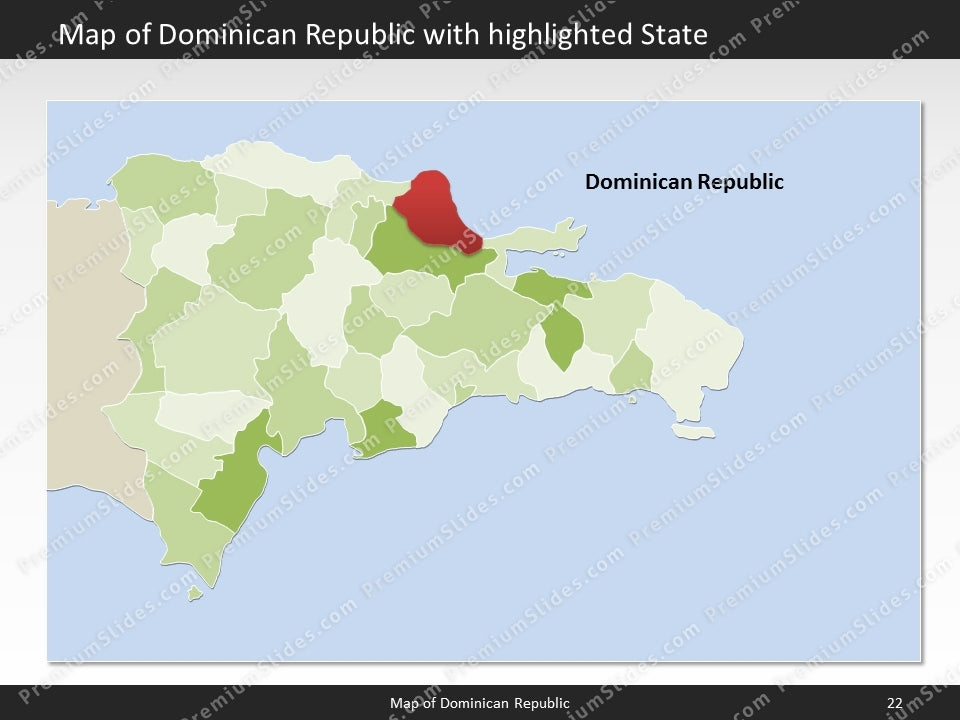 powerpoint map dominican republic