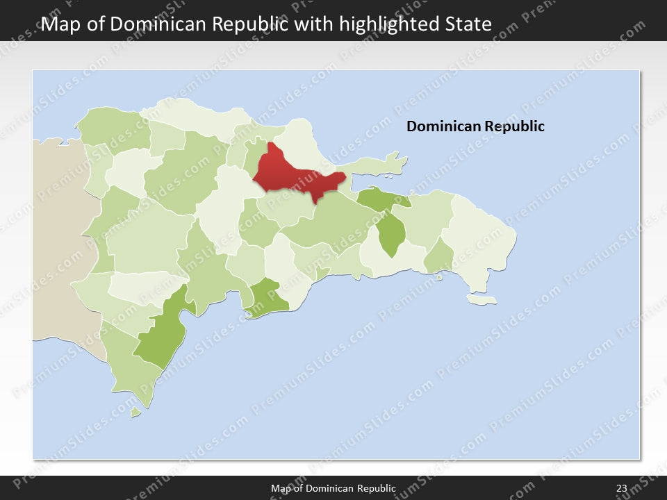 powerpoint map dominican republic