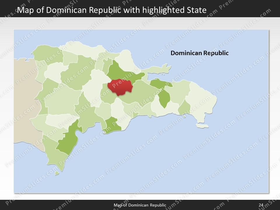 powerpoint map dominican republic