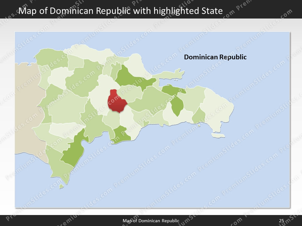 powerpoint map dominican republic
