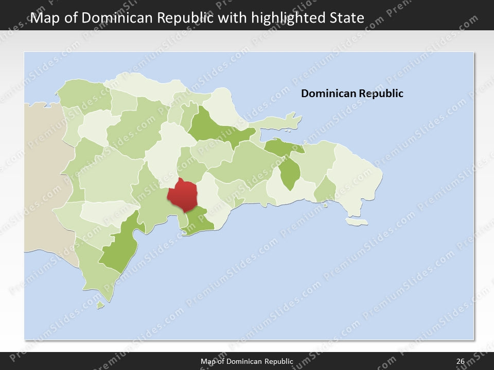 powerpoint map dominican republic