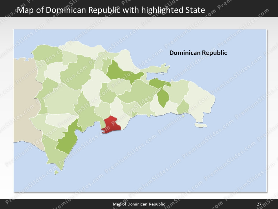 powerpoint map dominican republic