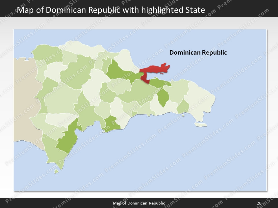powerpoint map dominican republic