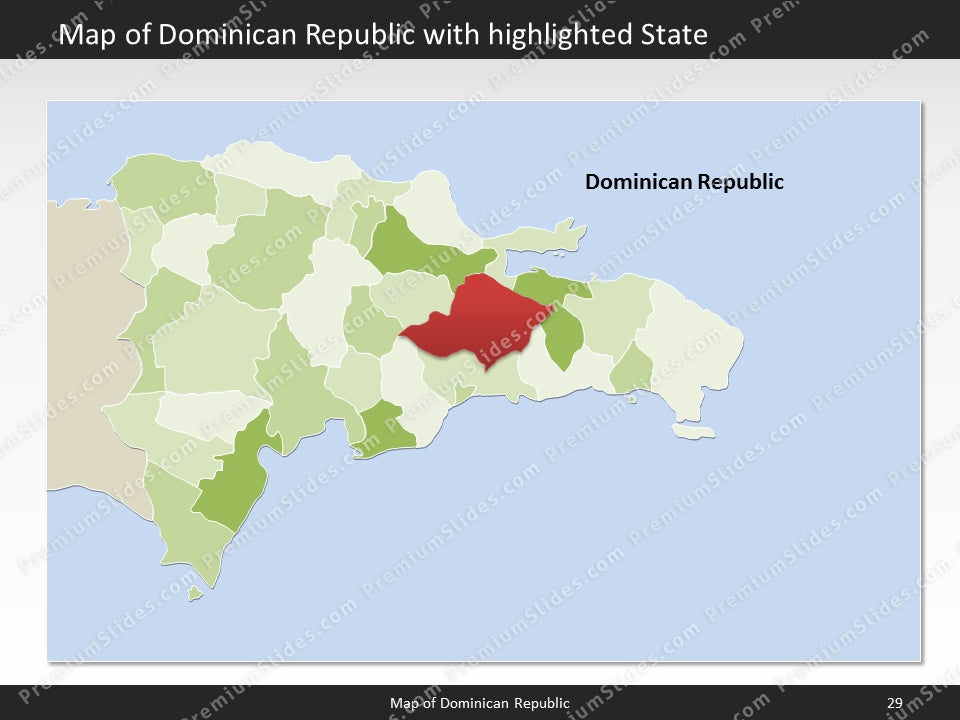 powerpoint map dominican republic