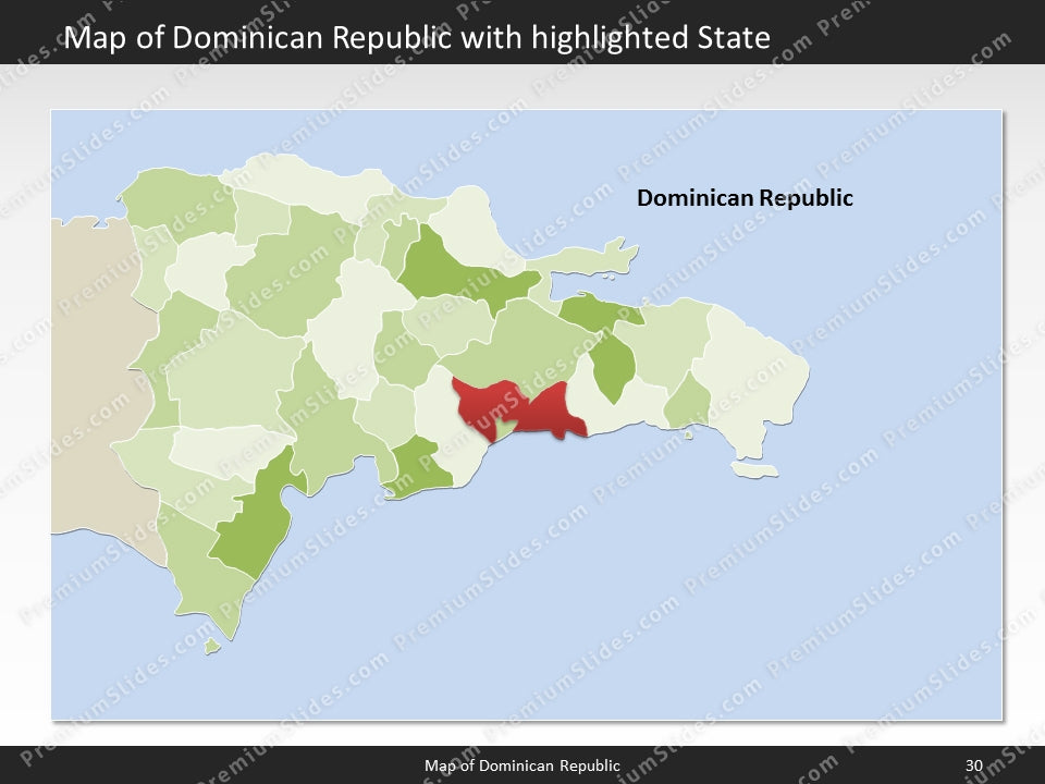 powerpoint map dominican republic