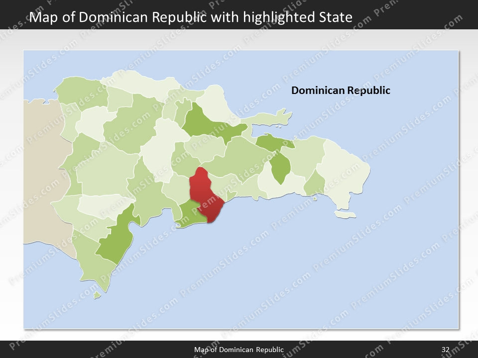 powerpoint map dominican republic