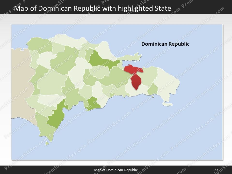 powerpoint map dominican republic