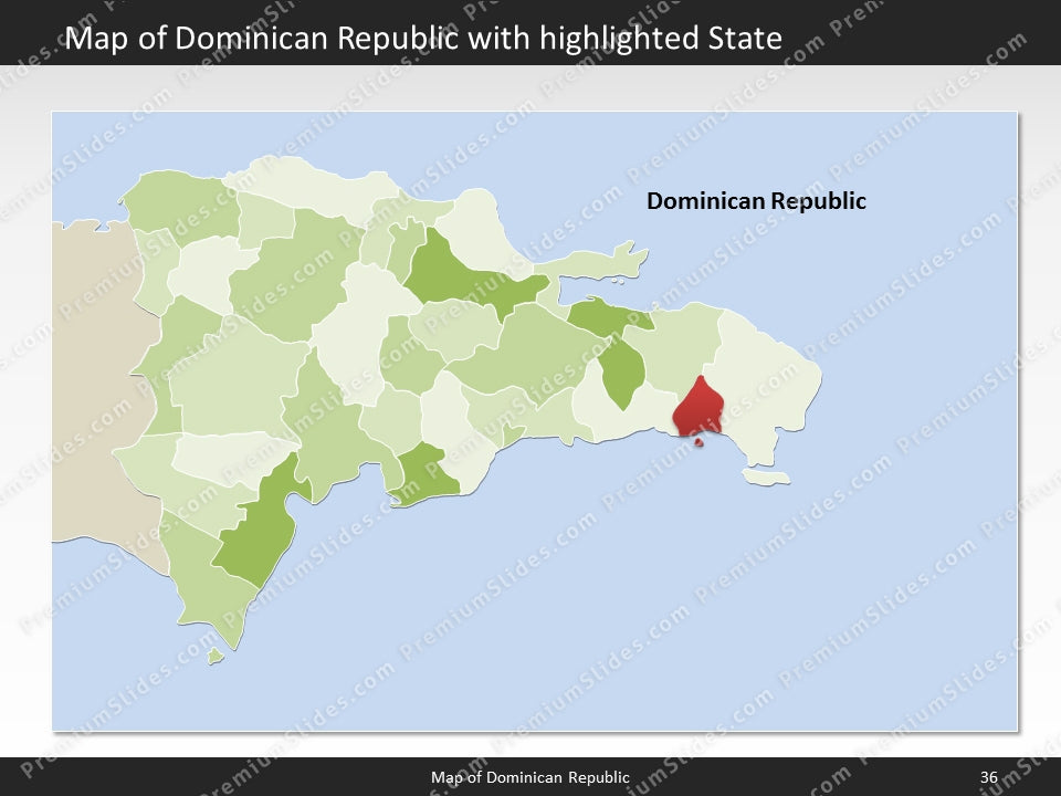 powerpoint map dominican republic