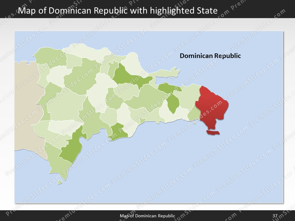 powerpoint map dominican republic