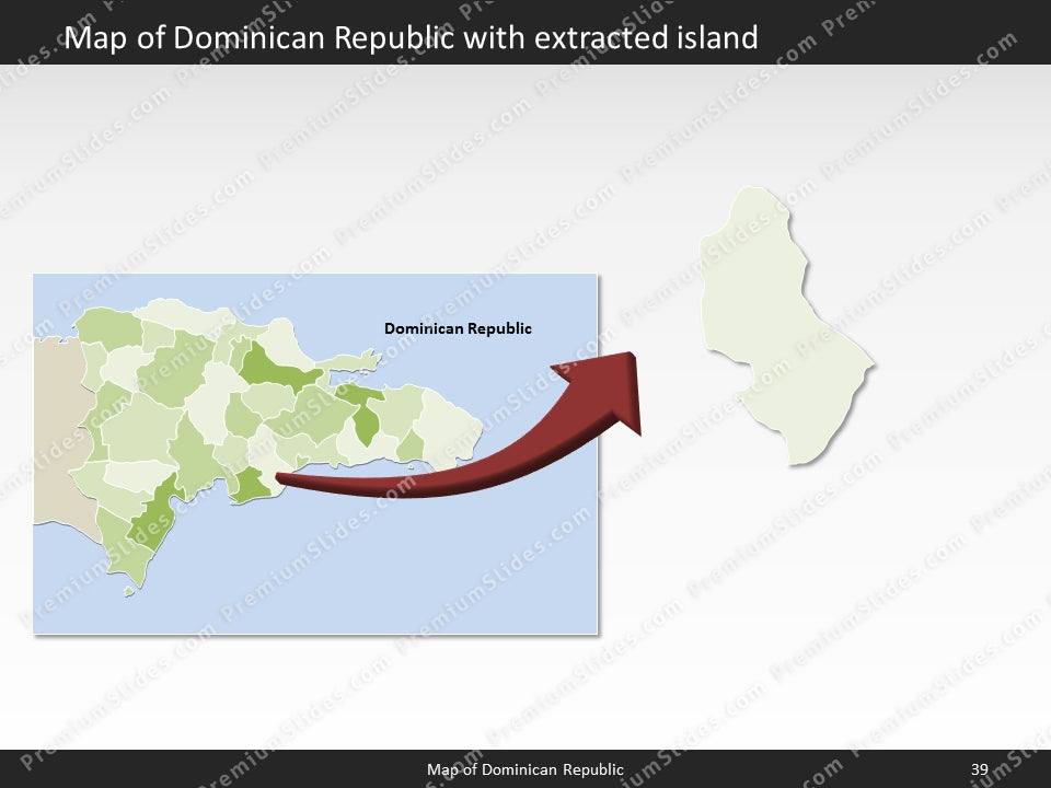 powerpoint map dominican republic