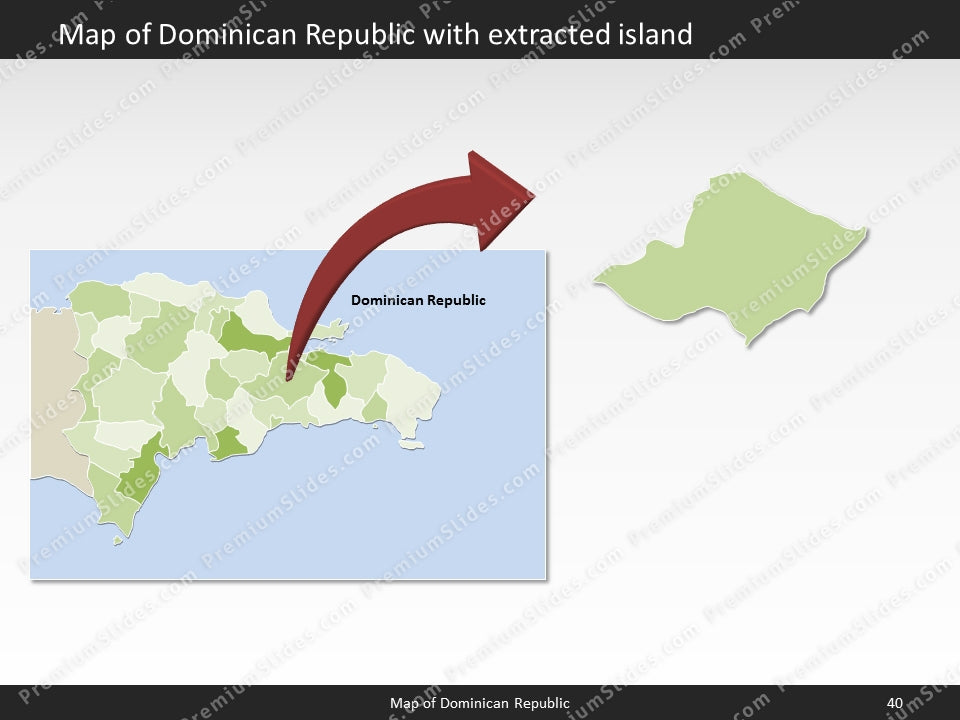 powerpoint map dominican republic