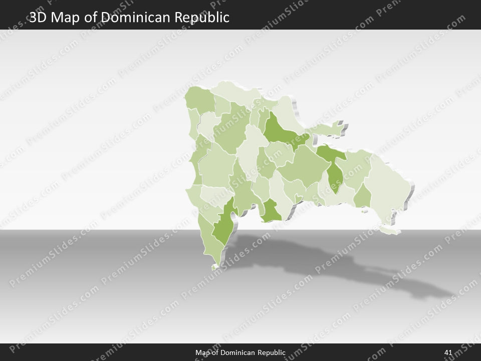 powerpoint map dominican republic