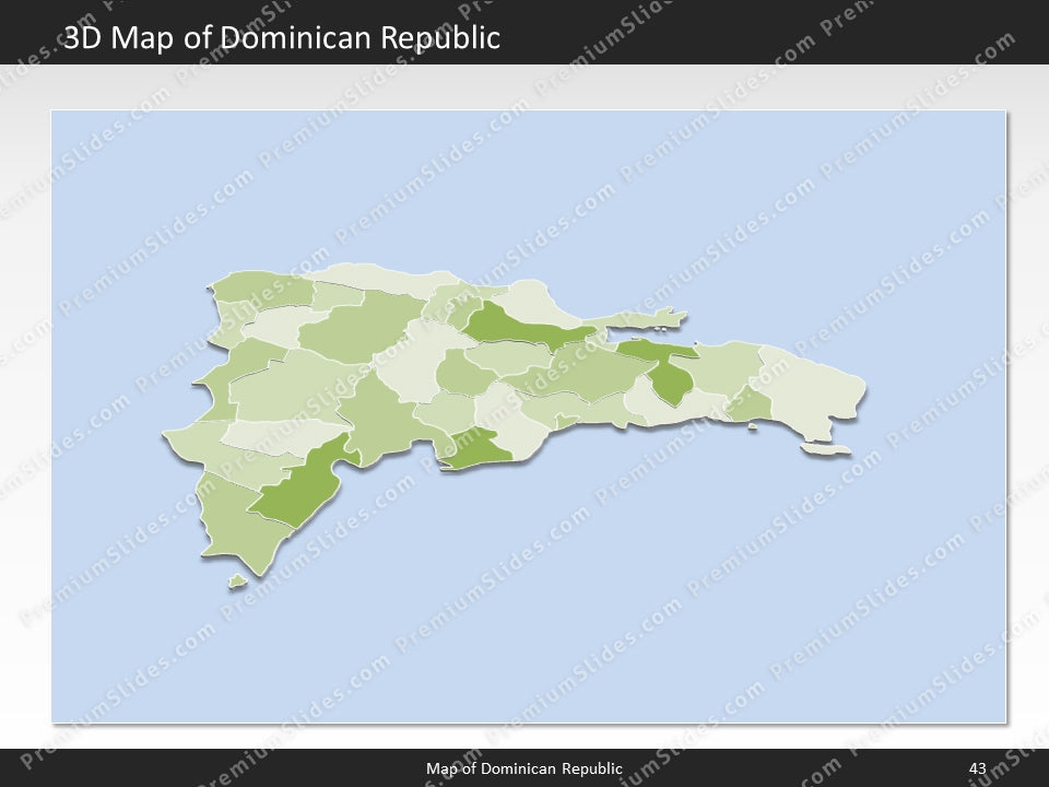 powerpoint map dominican republic