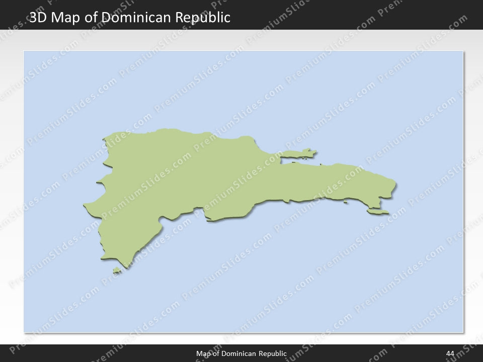 powerpoint map dominican republic