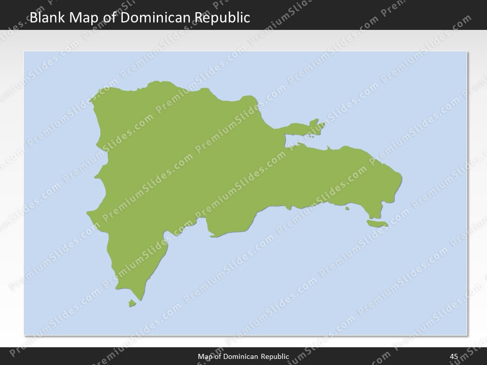 powerpoint map dominican republic