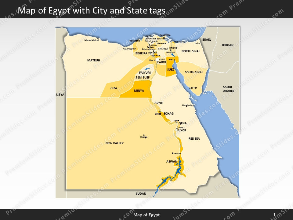powerpoint map egypt