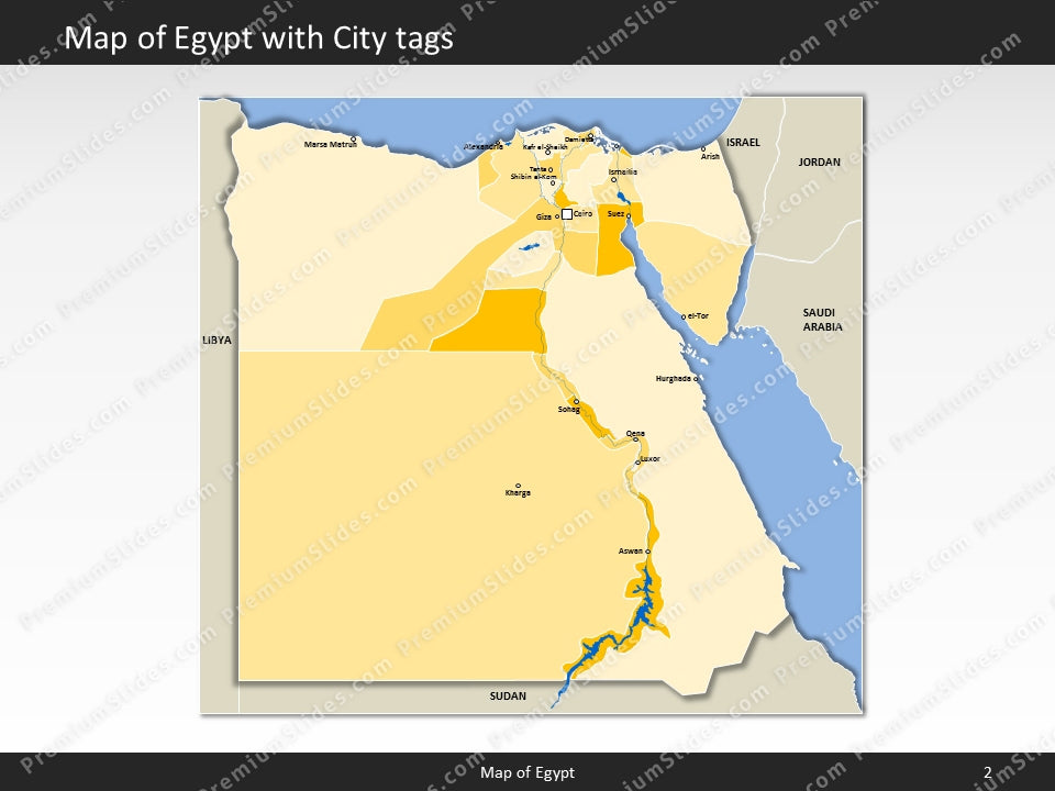 powerpoint map egypt