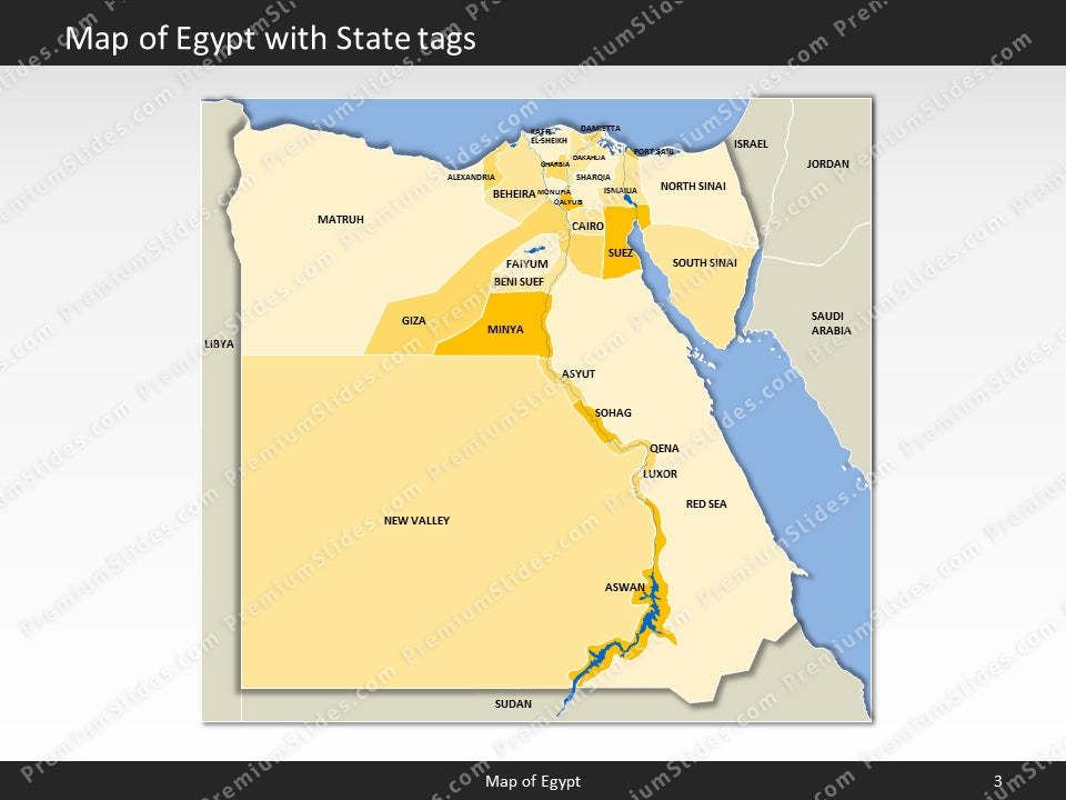 powerpoint map egypt