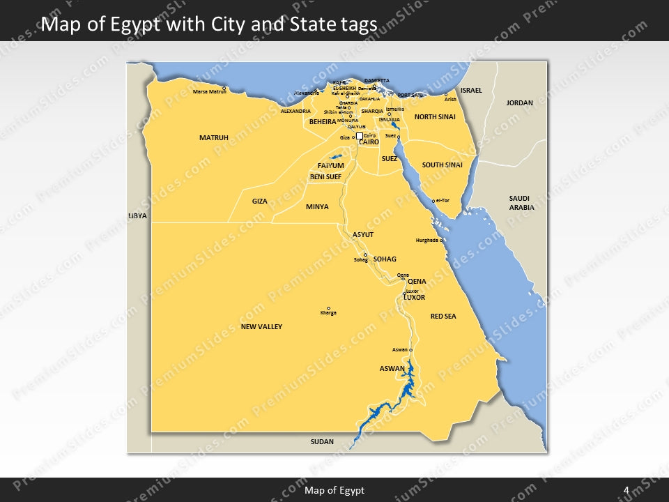 powerpoint map egypt