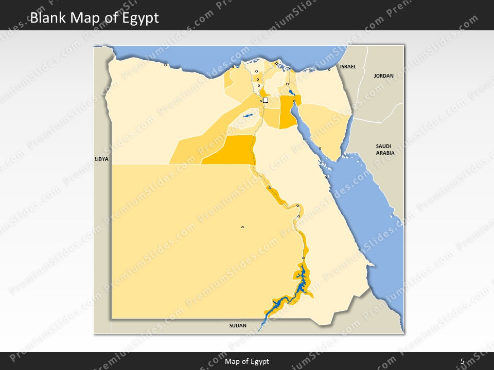 powerpoint map egypt