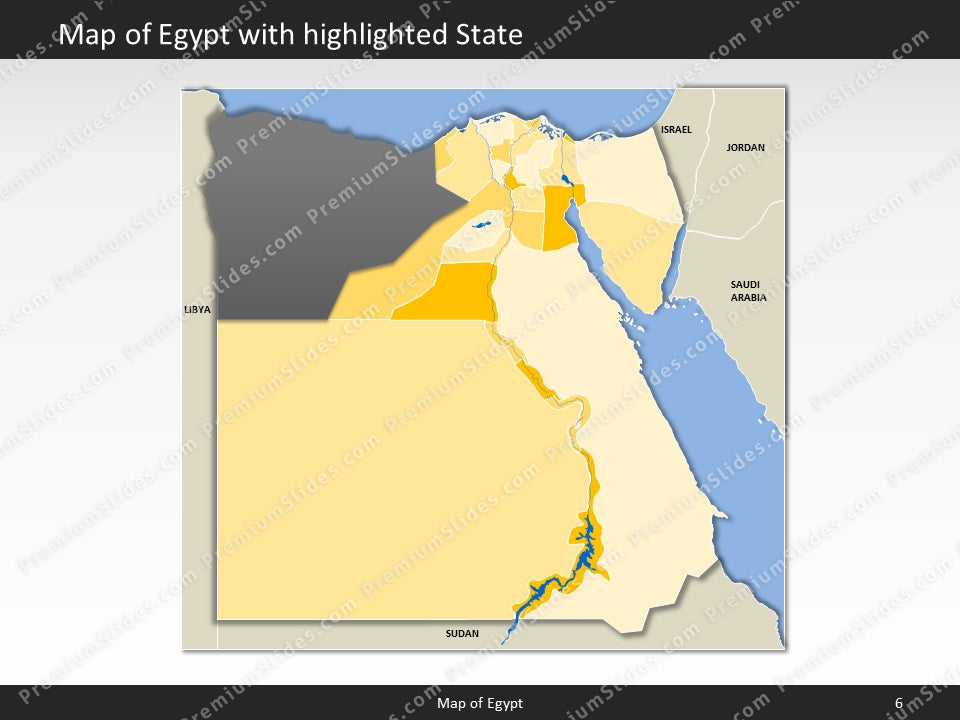 powerpoint map egypt