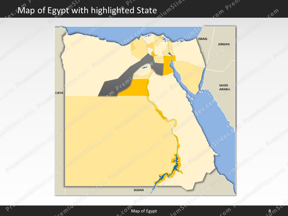 powerpoint map egypt