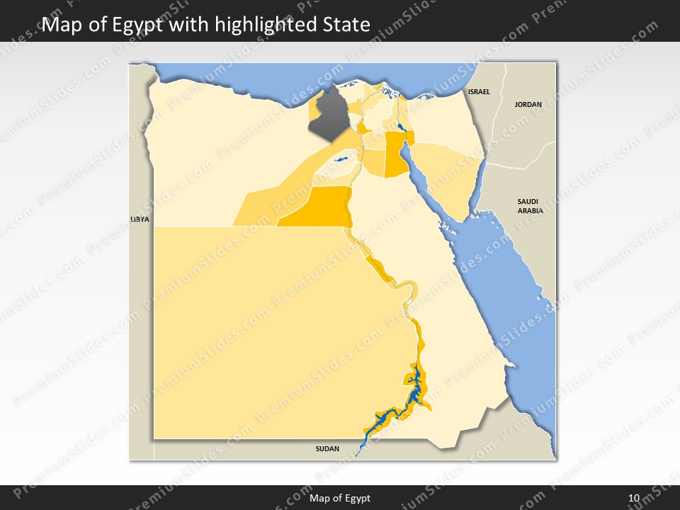 powerpoint map egypt