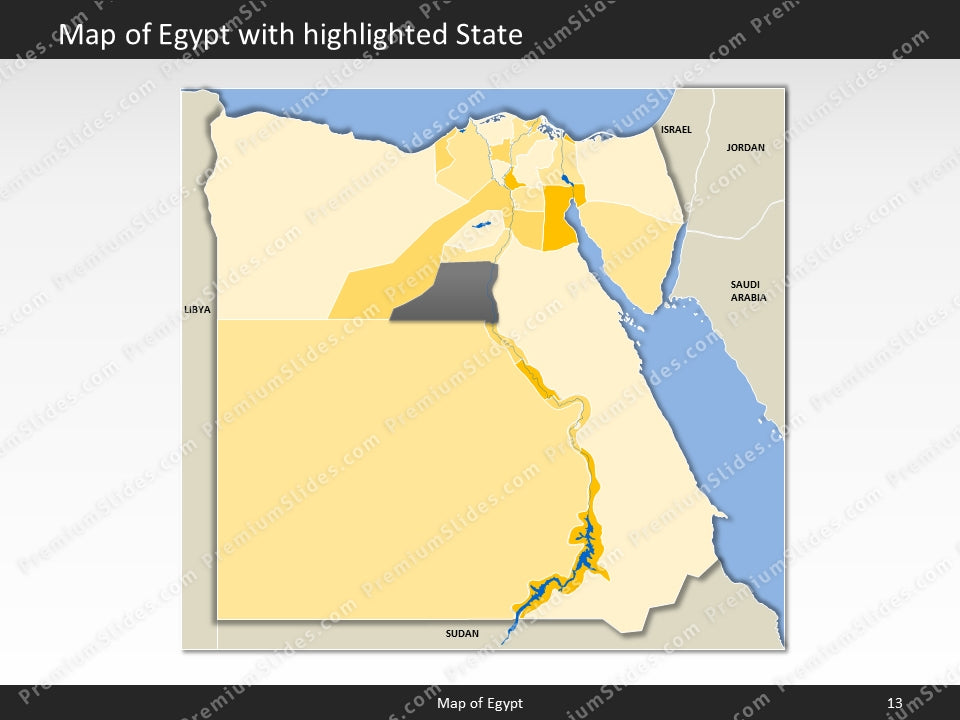 powerpoint map egypt