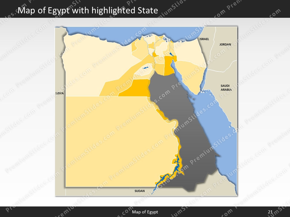 powerpoint map egypt